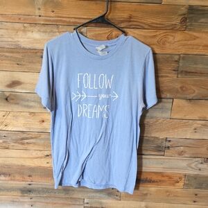 Bella Canvas Blue 'Follow Your Dreams' Tee